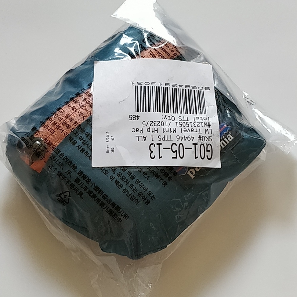 Patagonia mini hip pack Tasmanian teal NWT - Picture 3 of 5